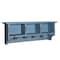 Alaterre Furniture Country Cottage Coat Hook with Storage Cubbies, Blue Antique Finish ACCA04BA - alternate 1